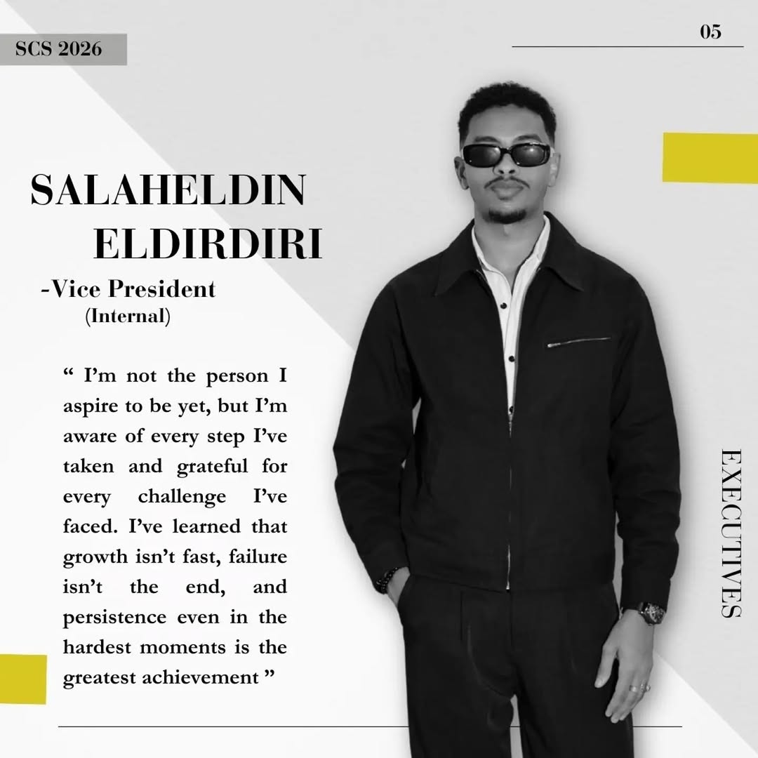 Vice President (Internal) Salaheldin Eldirdiri