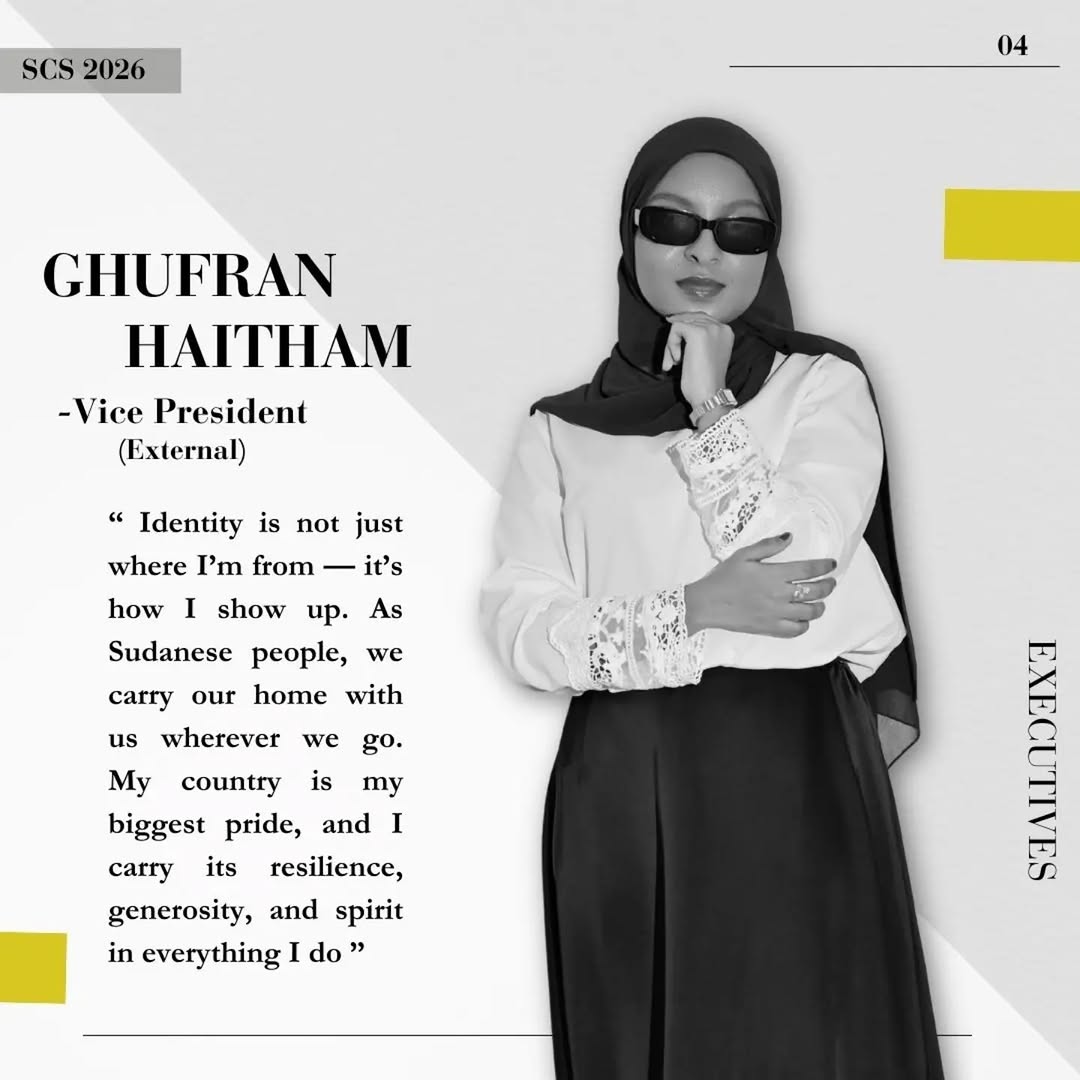 Vice President (External) Ghufran Haitham