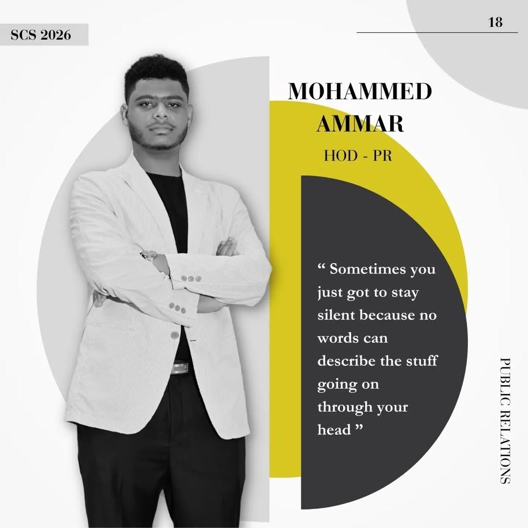 Head of PR Mohammed Ammar