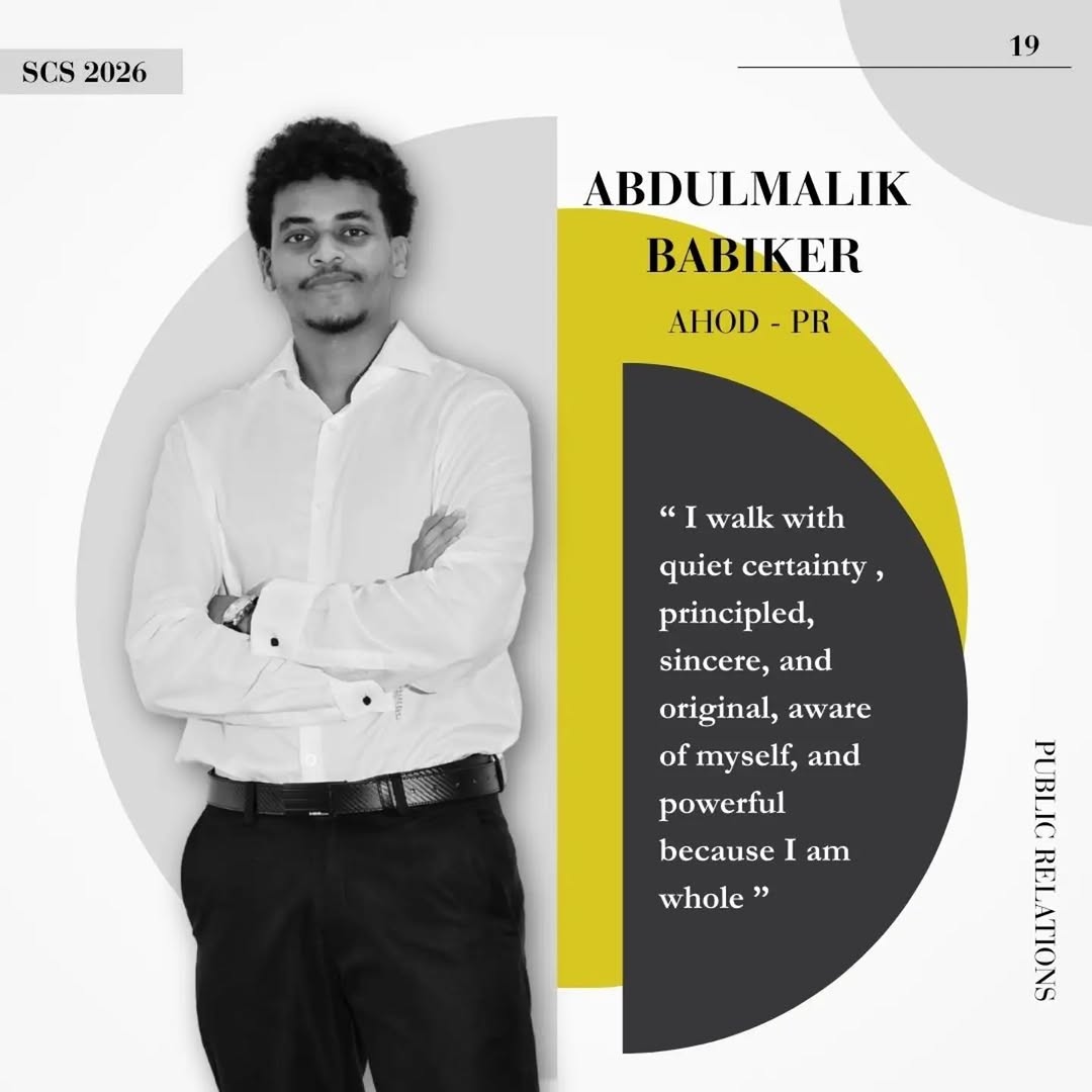 Asst. Head of PR Abdulmalik Babiker