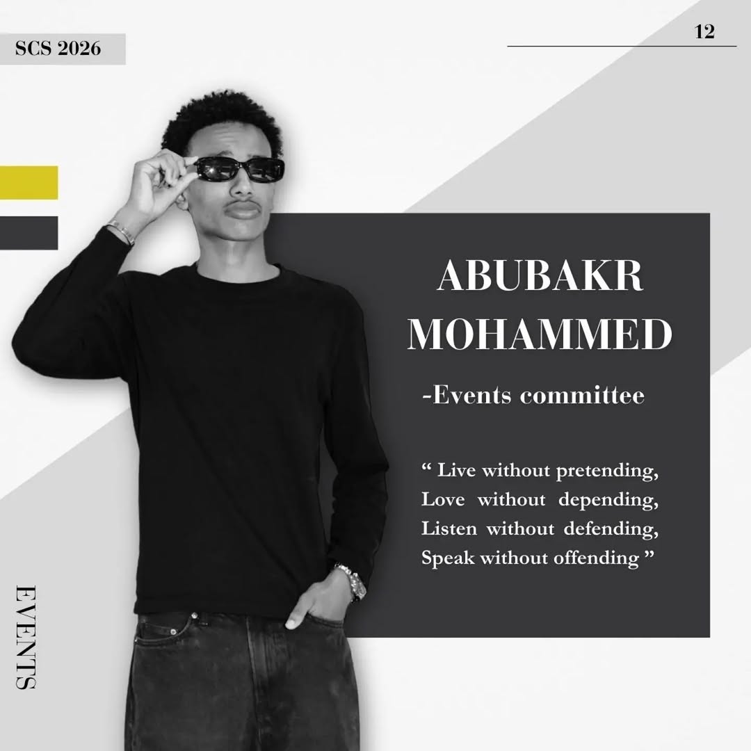Events Committee Abubakr Mohammed