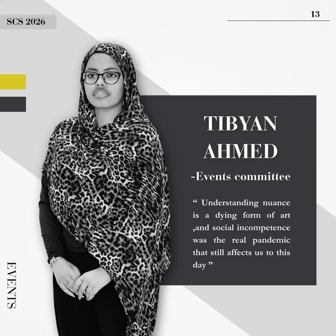 Events Committee Tibyan Ahmed