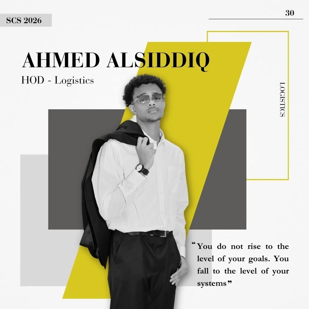 Head of Logistics Ahmed Alsiddiq