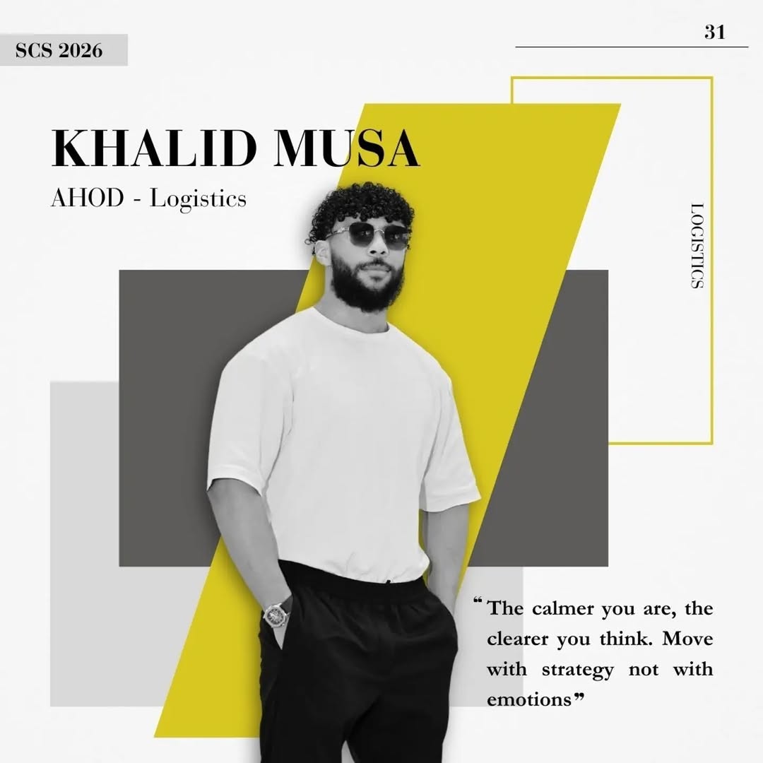 Asst. Head of Logistics Khalid Musa